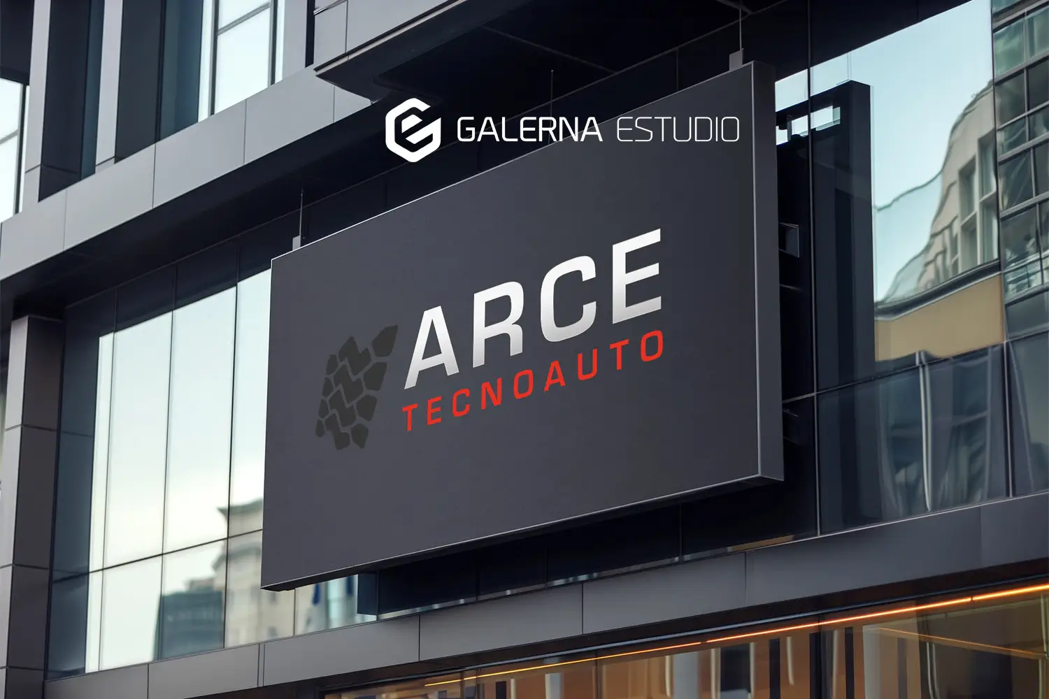 Diseño cartelería logotipo profesional Arce Tecnoauto Cantabria