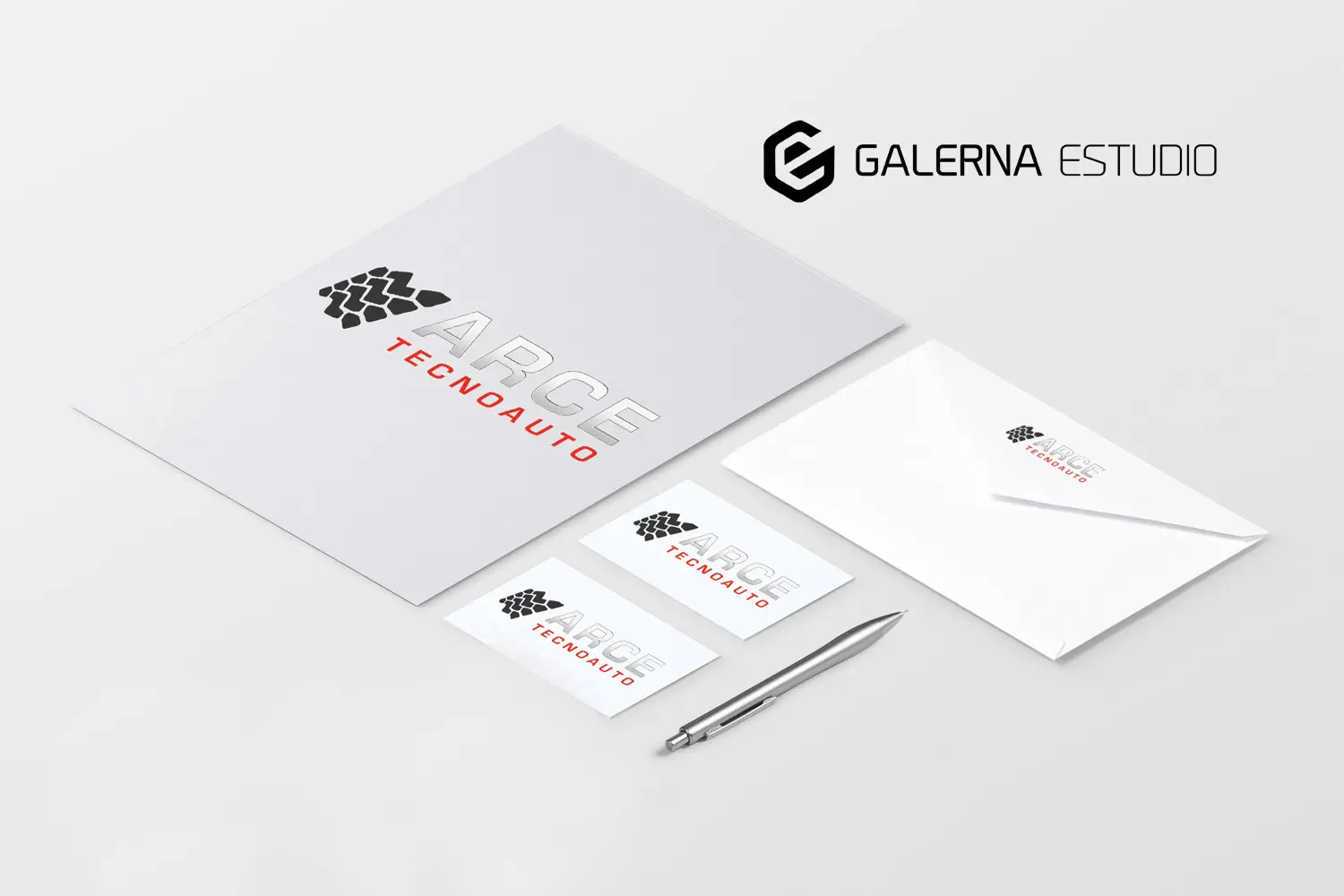 Servicio diseño paplería corporativa Arce Tecnoauto