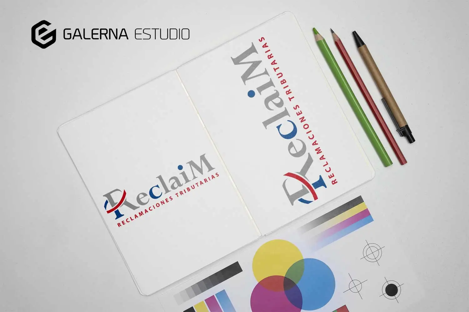 Diseño logo despacho reclamaciones tributarias Reclaim