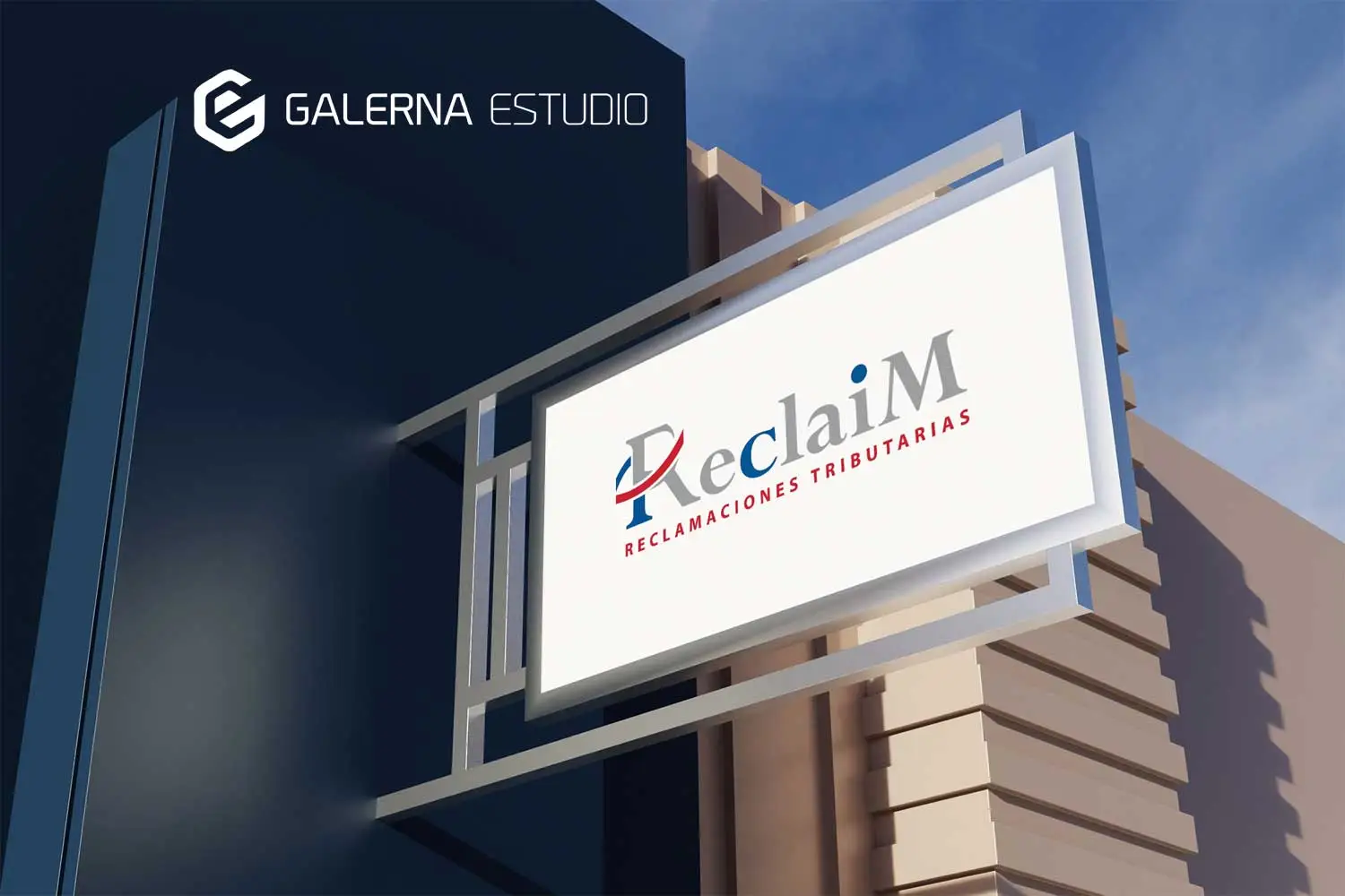 Diseño cartel publicitario despacho reclamaciones tributarias Reclaim