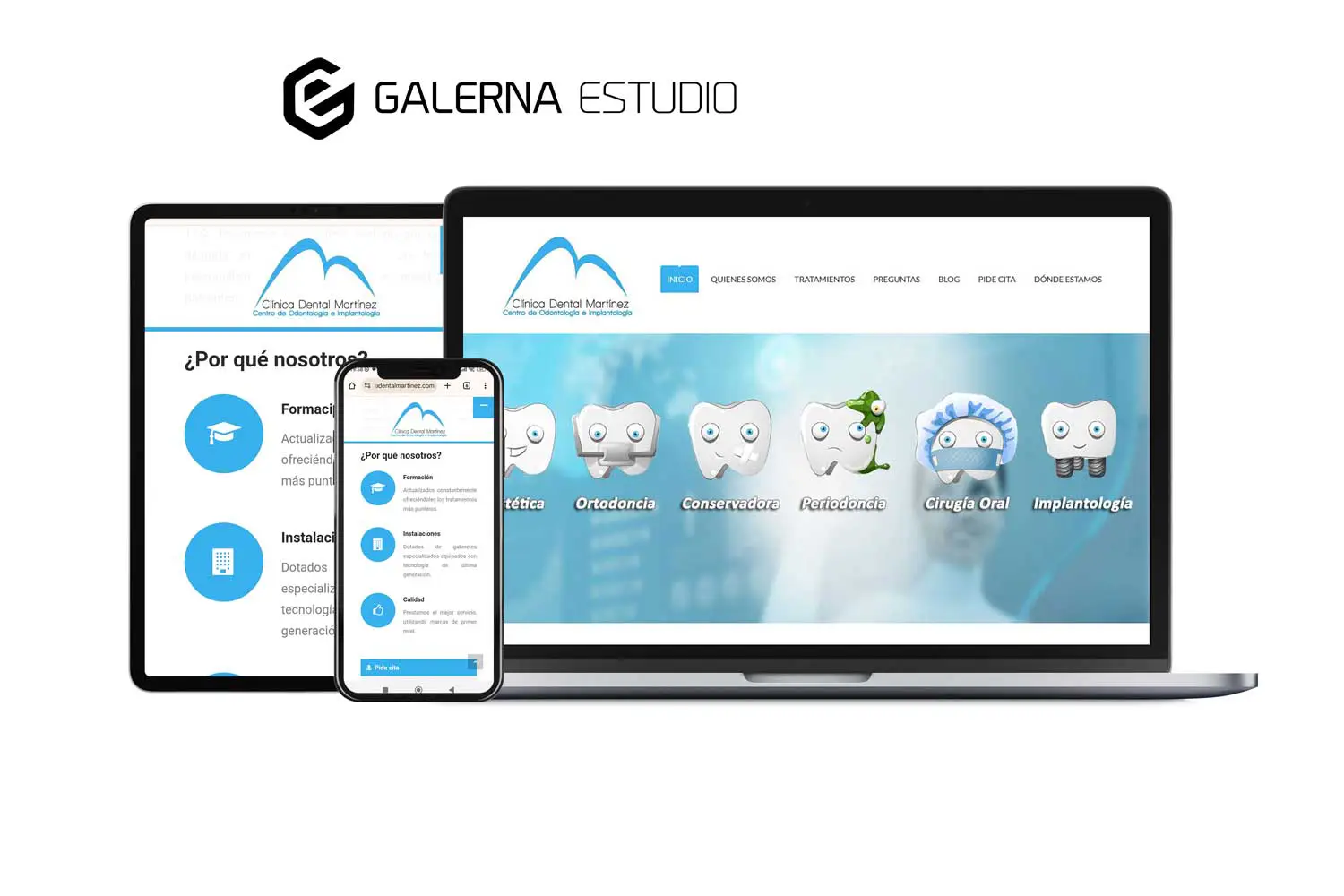 Proyecto desarrollo web Wordpress Clínica Dental Martínez