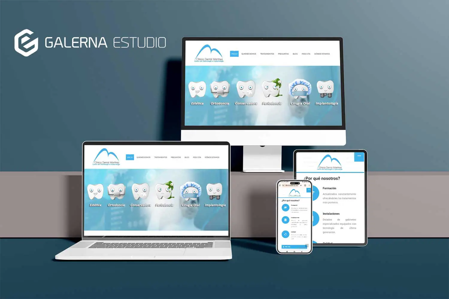 Página web Wordpress responsive Clínica Dental Martínez Oviedo