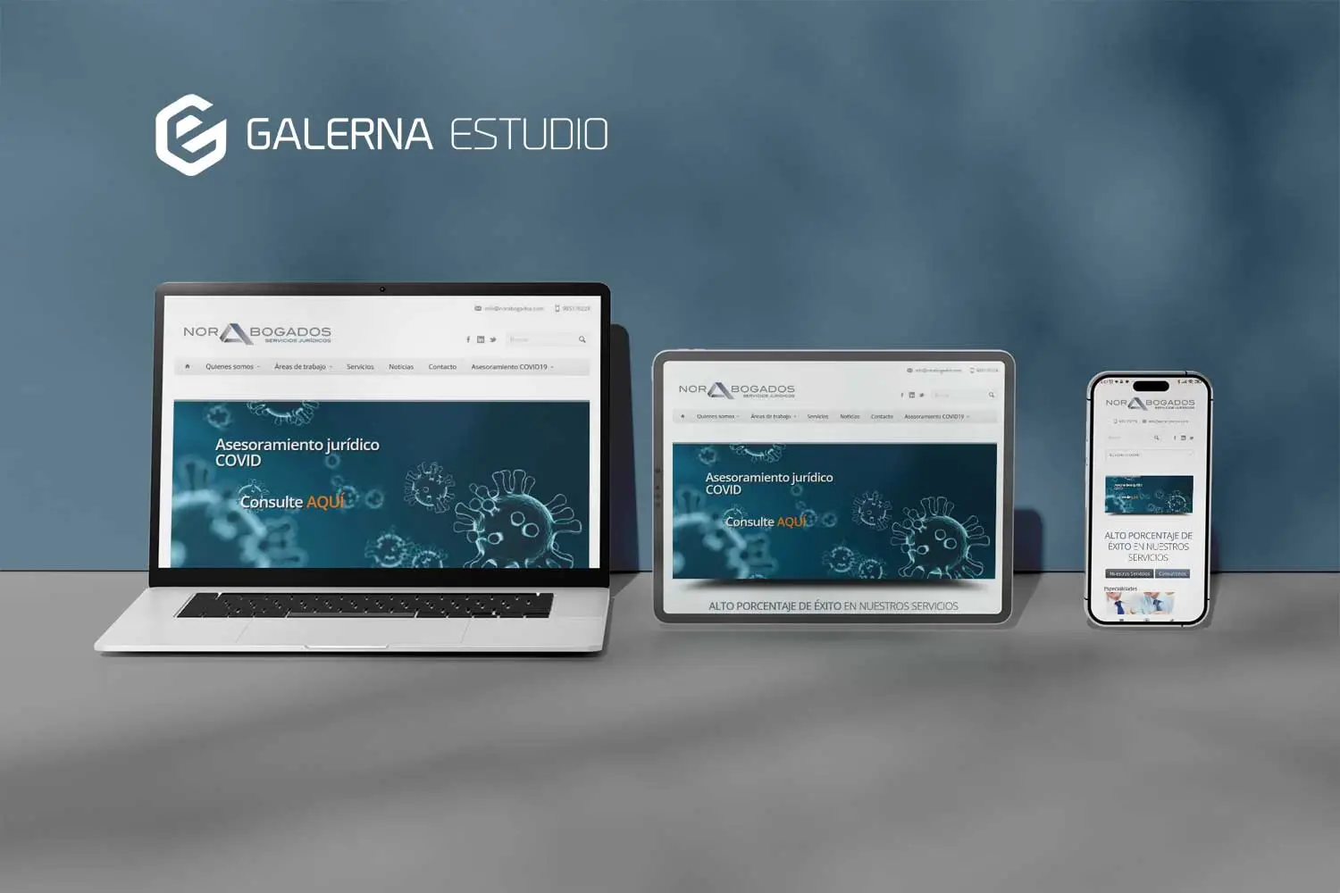 Proyecto web Wordpress NoraBogados despacho abogados Gijón