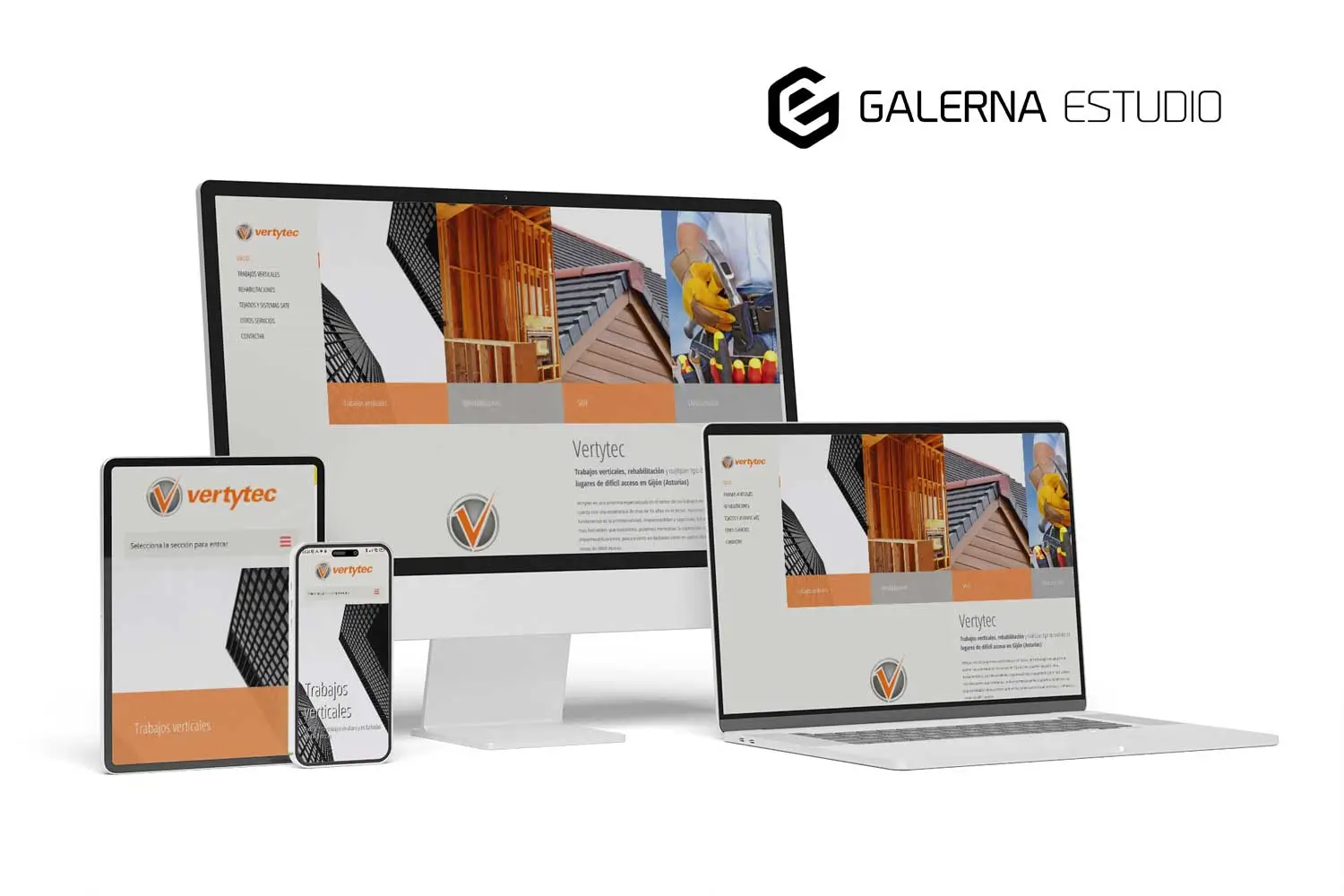 Mantenimiento página web Wordpress trabajos verticales Gijón.