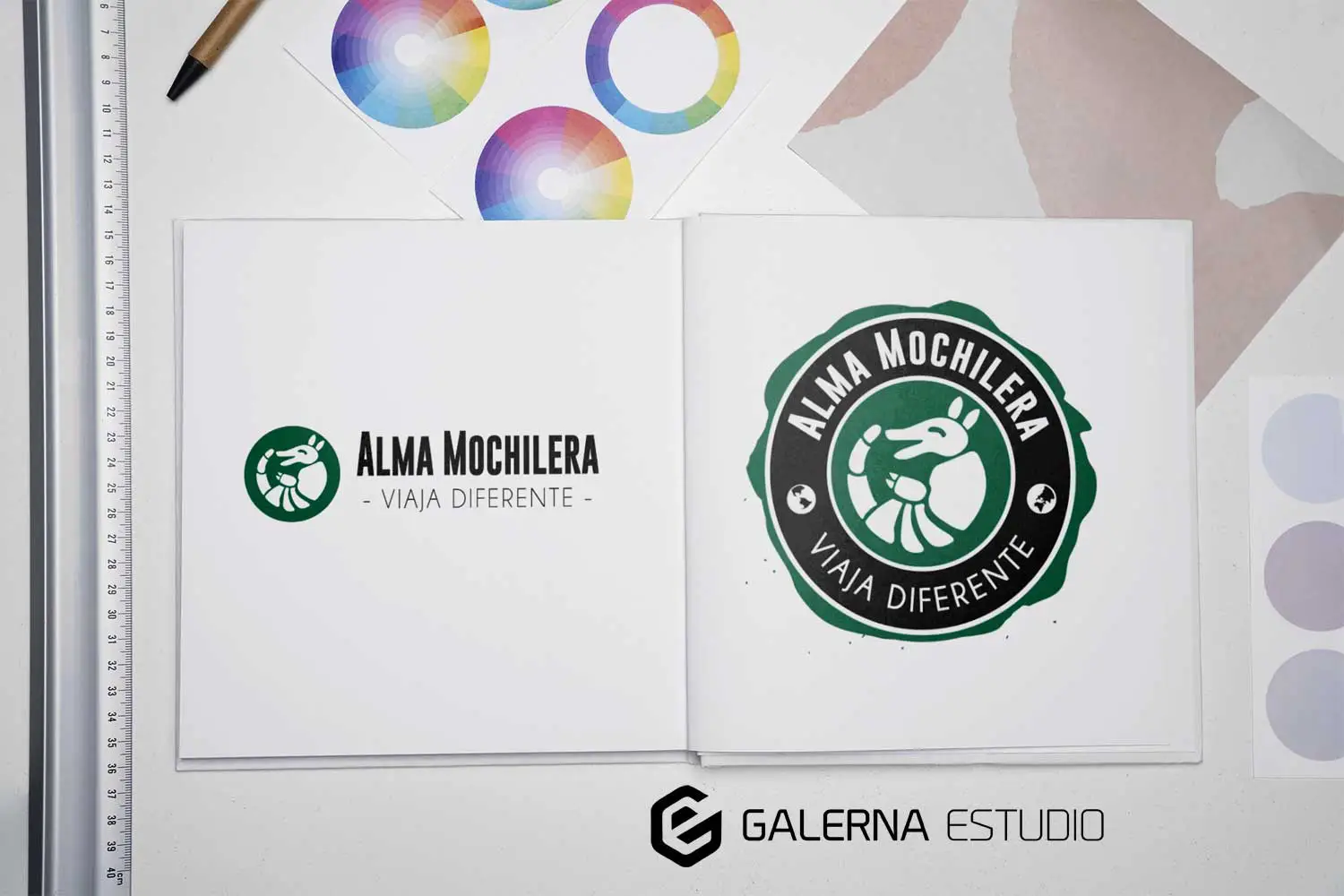 Creación de logotipo profesional para Alma Mochilera, agencia de aventura