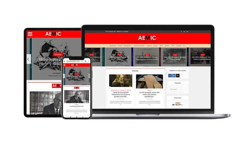 Diseño web profesional WordPress AEMIC