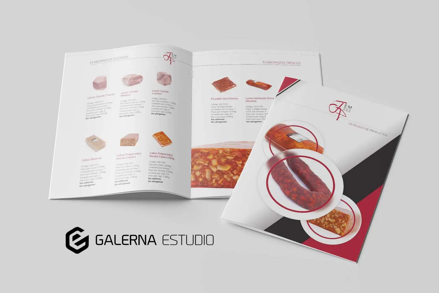 Maquetación catálogo profesional embutidos