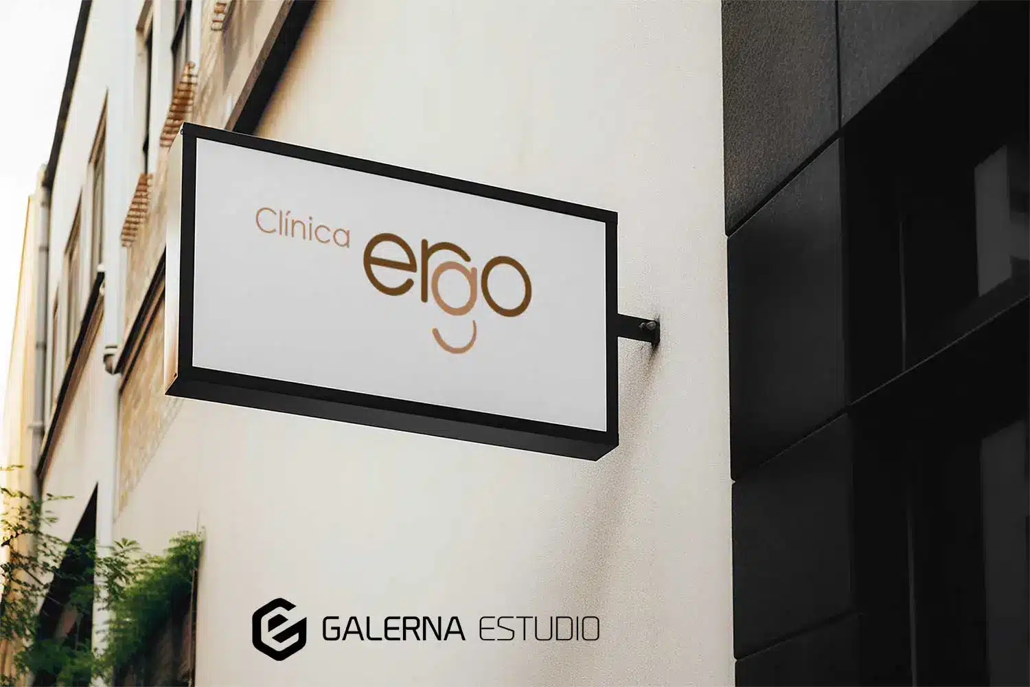Diseño gráfico corporativo cartel Clínica Ergo
