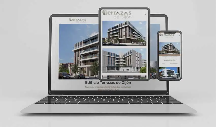 Proyecto diseño web profesional WordPress Terrazas de Gijón