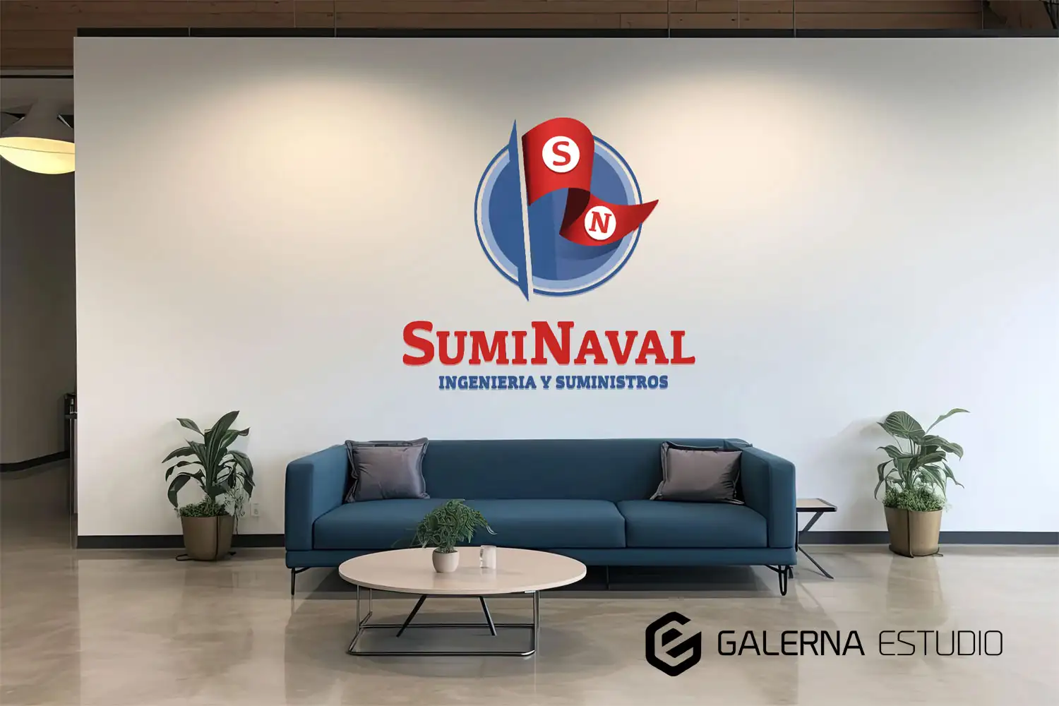 Logotipo personalizado Suminaval sector naval