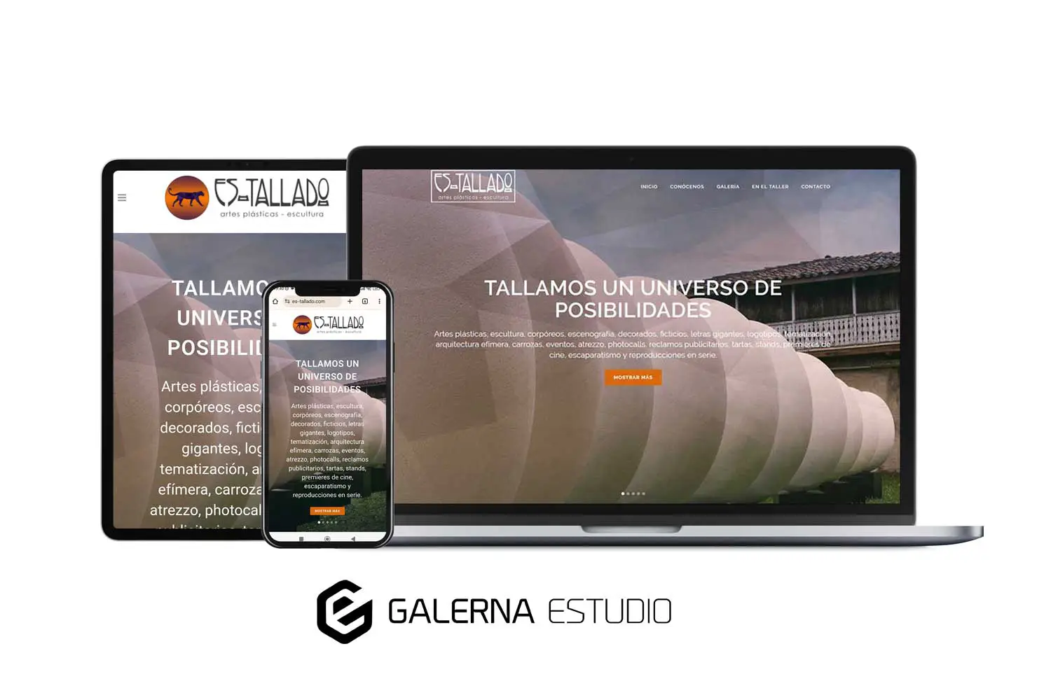 Proyecto web WordPress Es Tallado artes plásticas Gijón