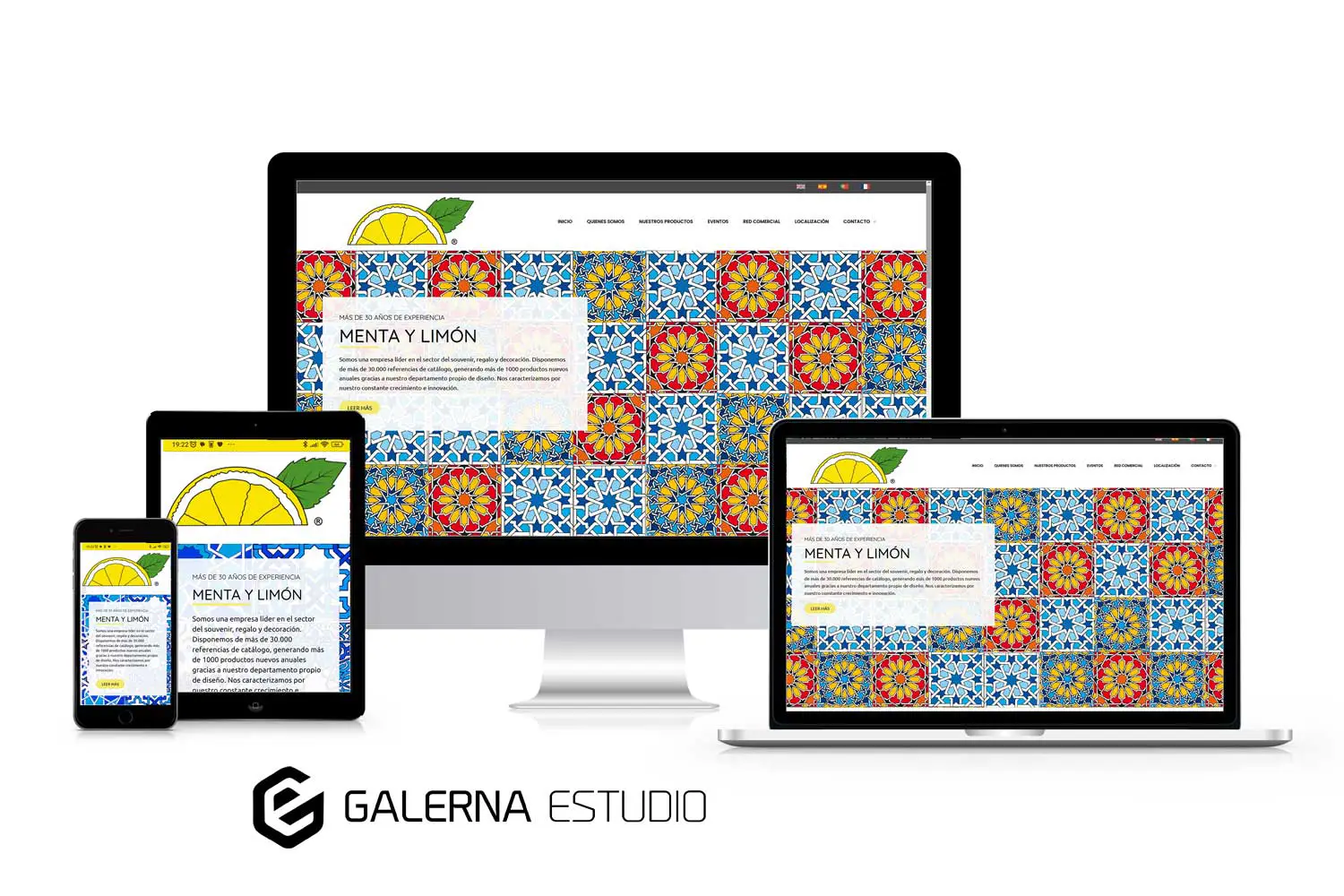 Creación página web Wordpress adaptada móviles negocio souvenirs decoración
