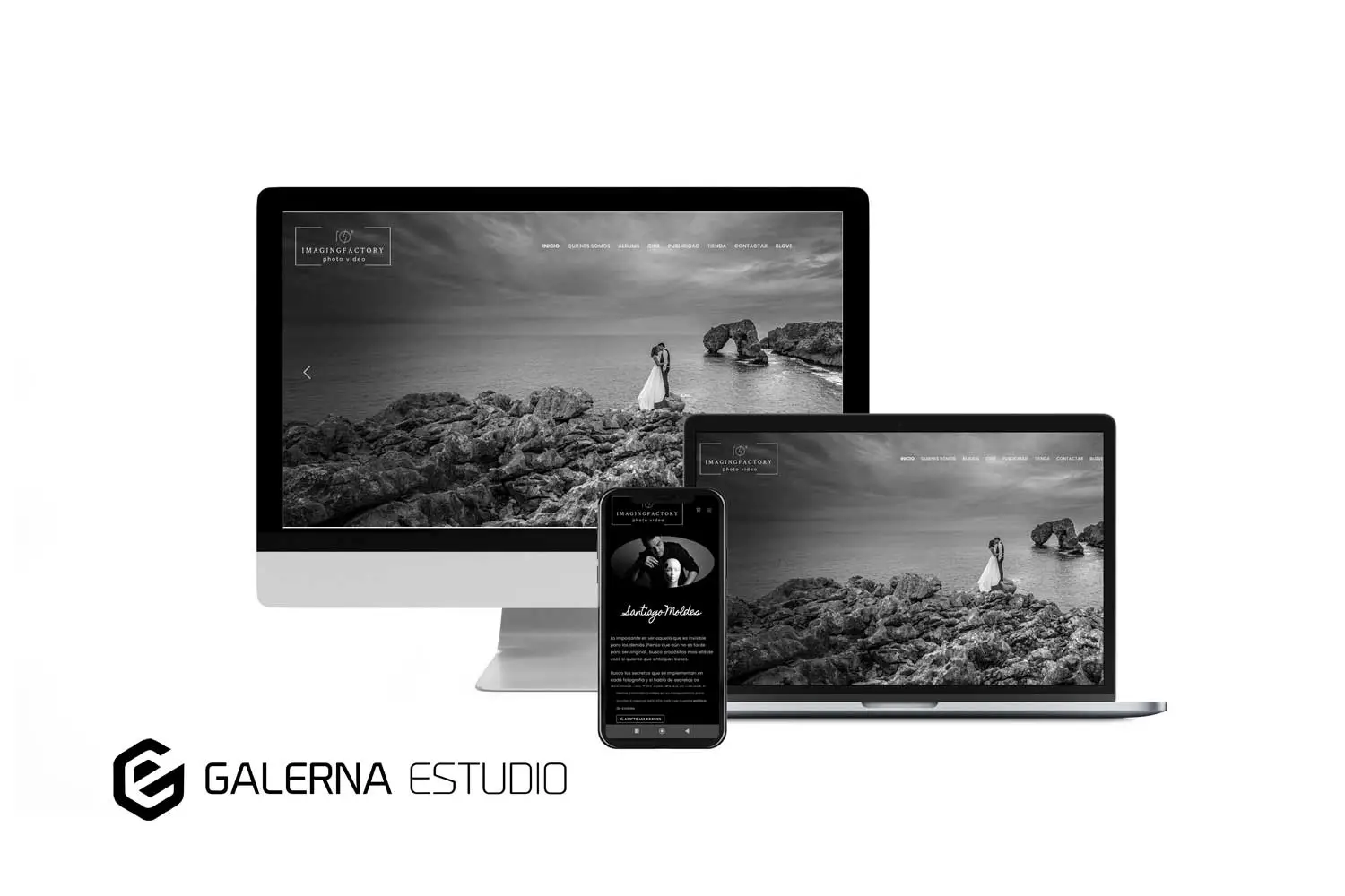 Diseño web profesional Wordpress Imaging Factory, especializado fotografía