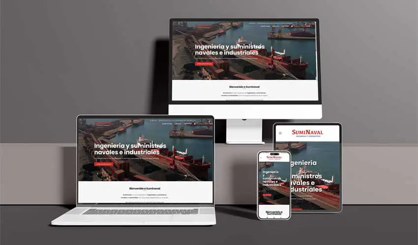 Diseño web profesional Wordpress Suminaval Gijón