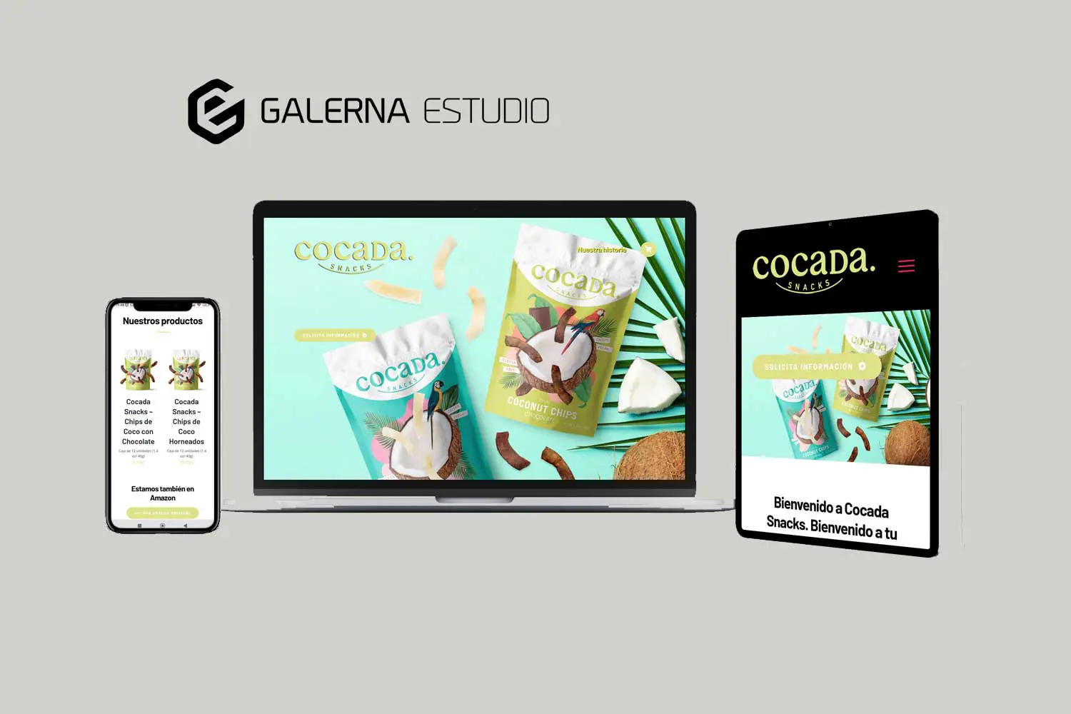 Diseño de tienda online Cocada Snack WordPress responsive