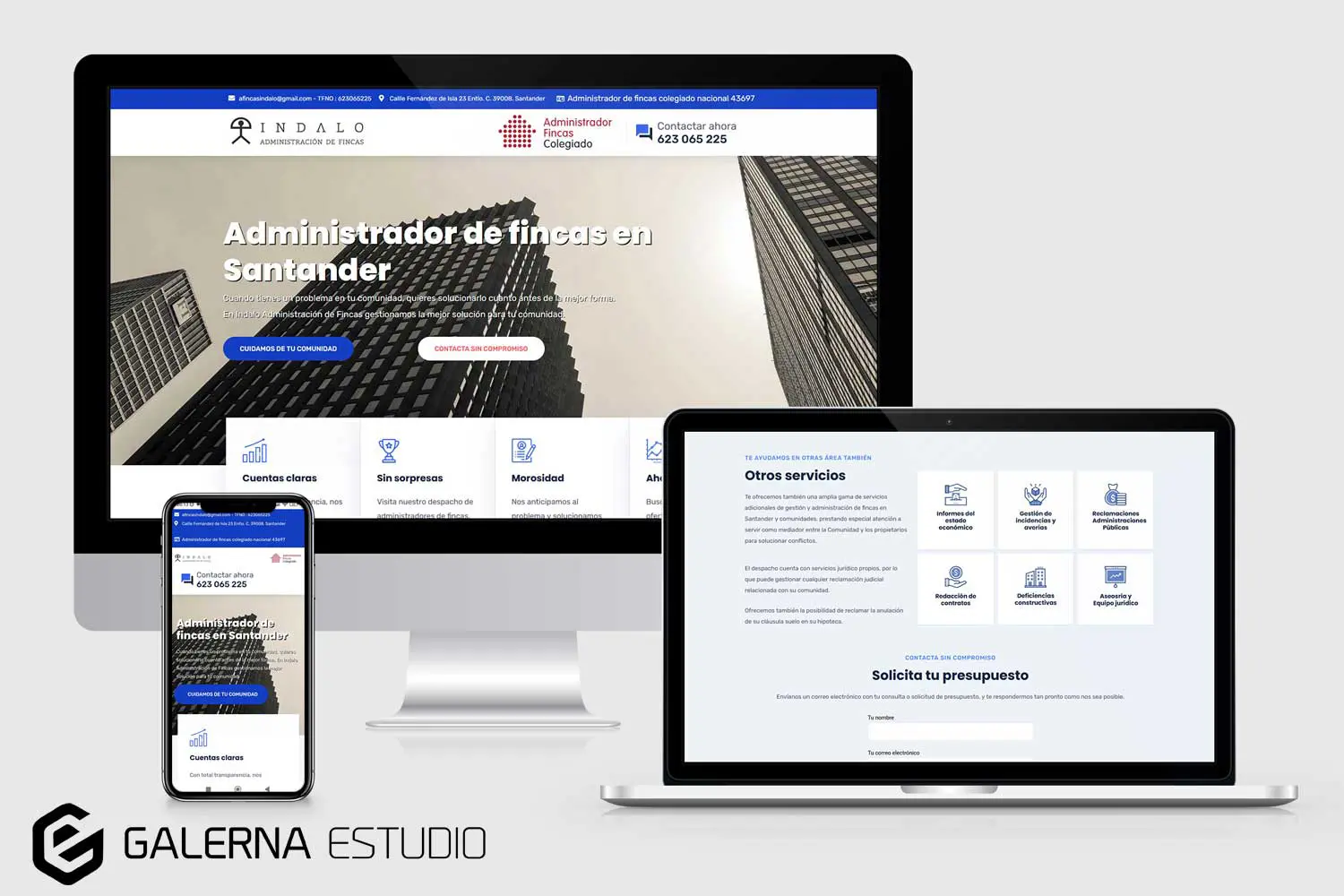 Diseño profesional web WordPress especialistas en fincas.