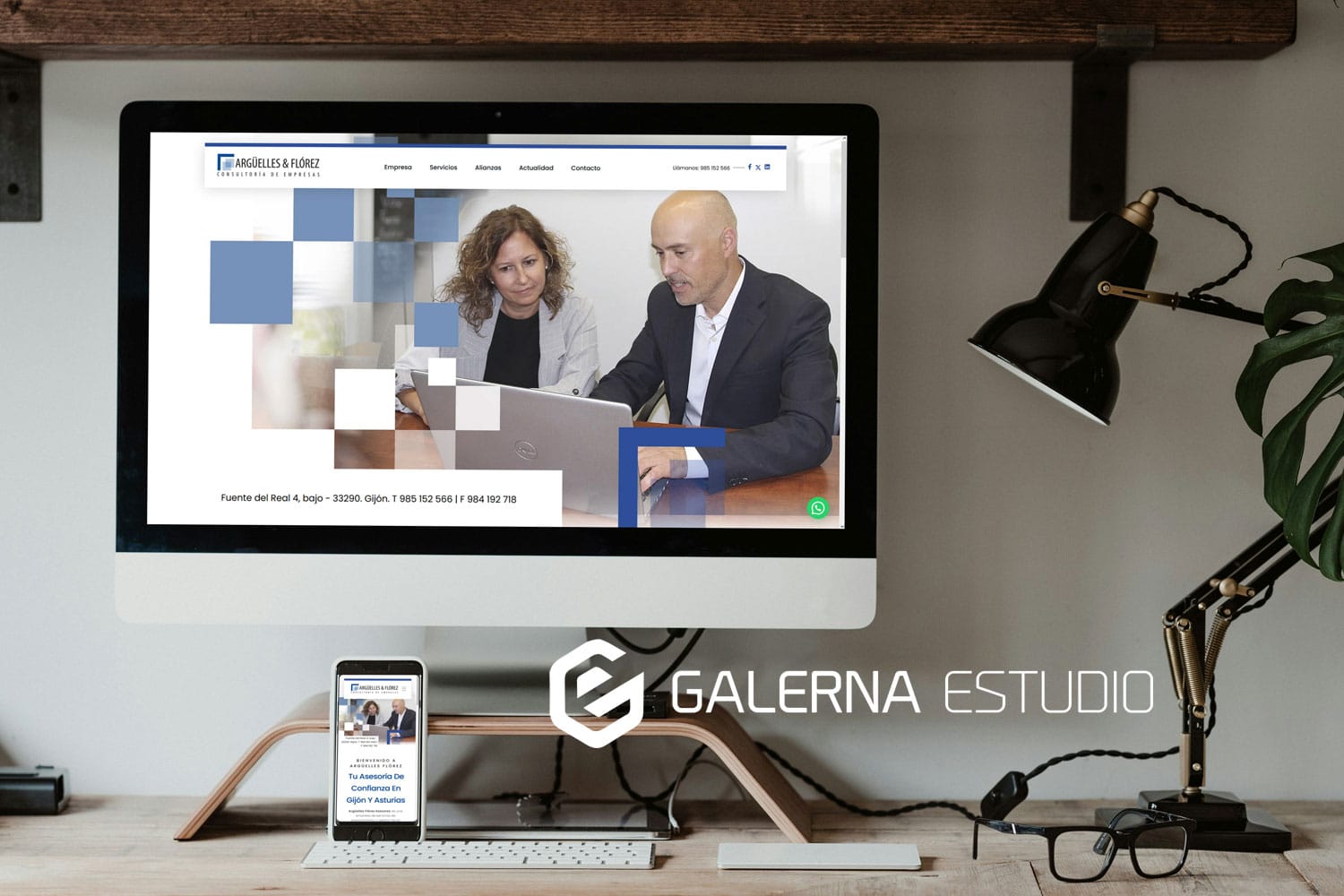 Diseño página web profesional Wordpress asesoría Gijón