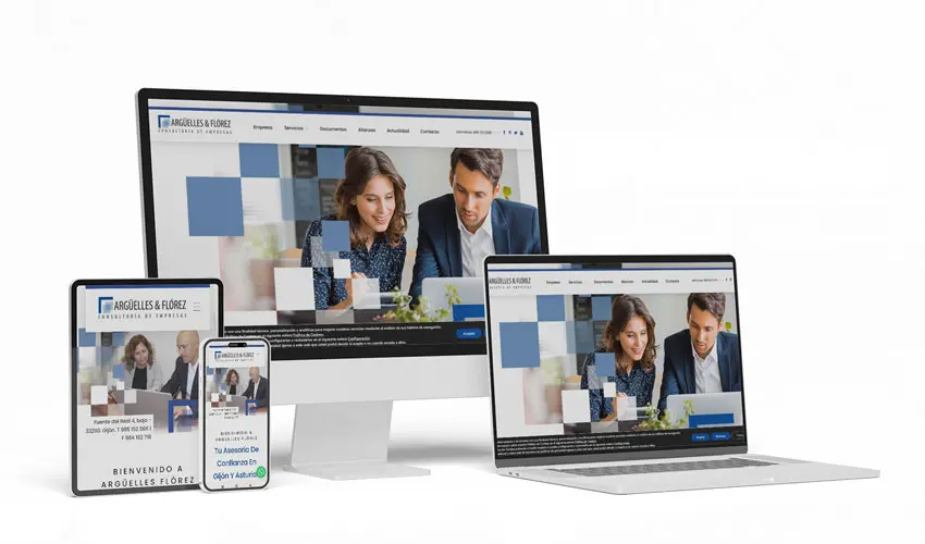Desarrollo web corporativo WordPress asesoría legal
