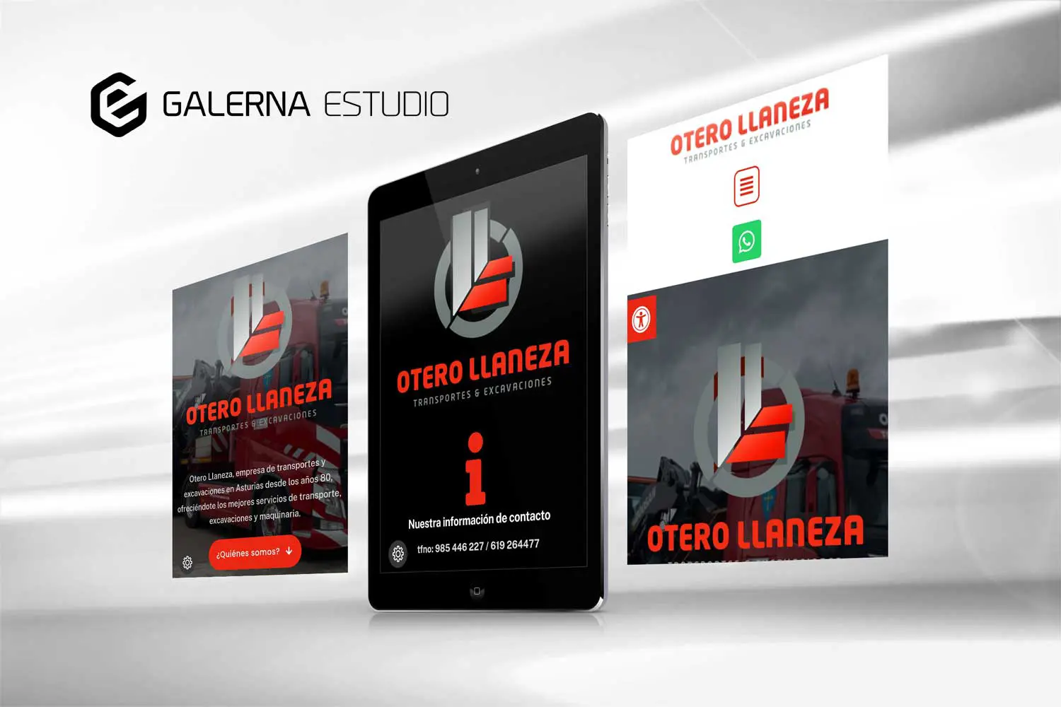 Diseño web Otero Llaneza, empresa transportes asturiana