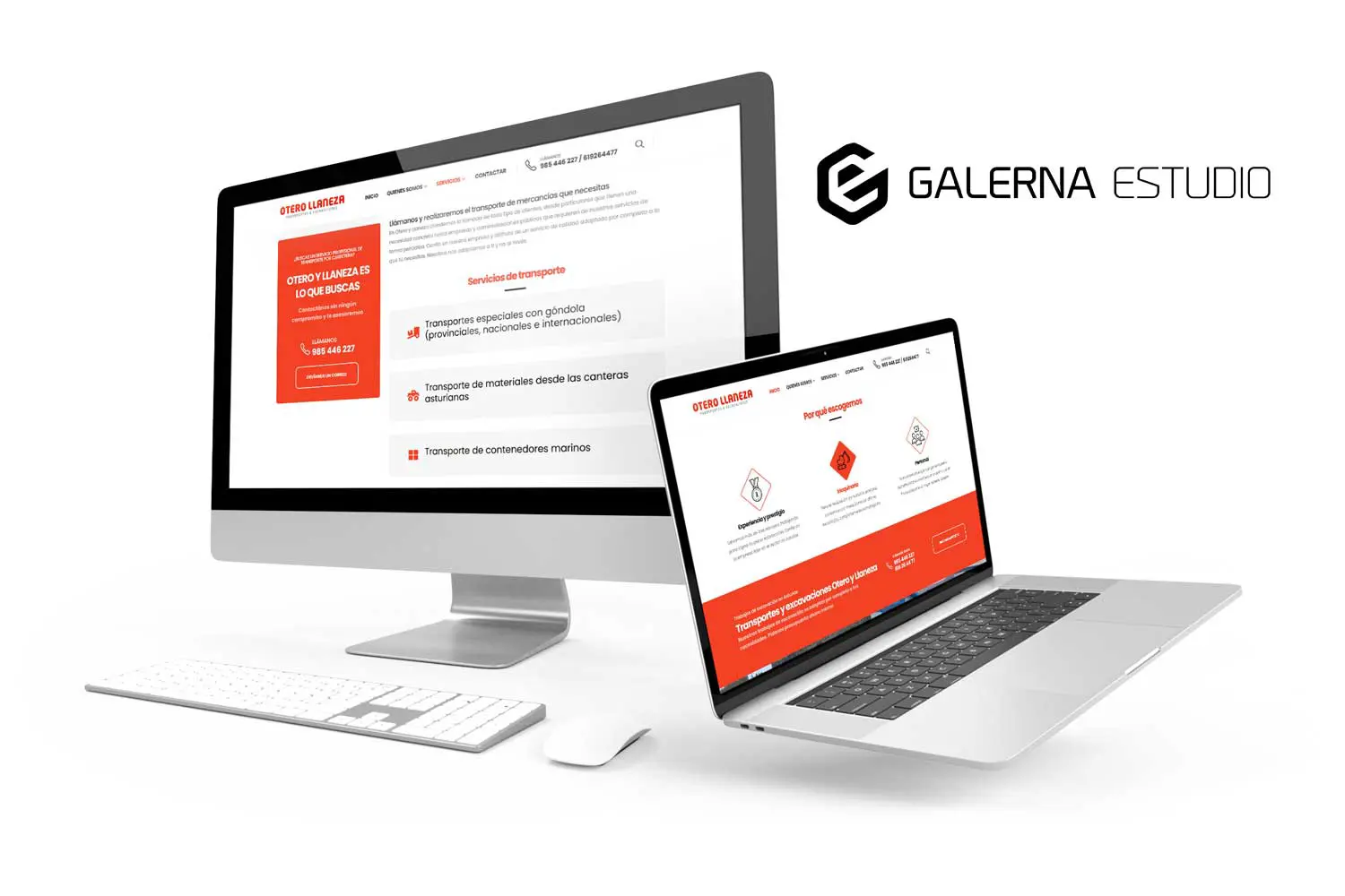 Desarrollo web Wordpress empresa transportes Otero Llaneza