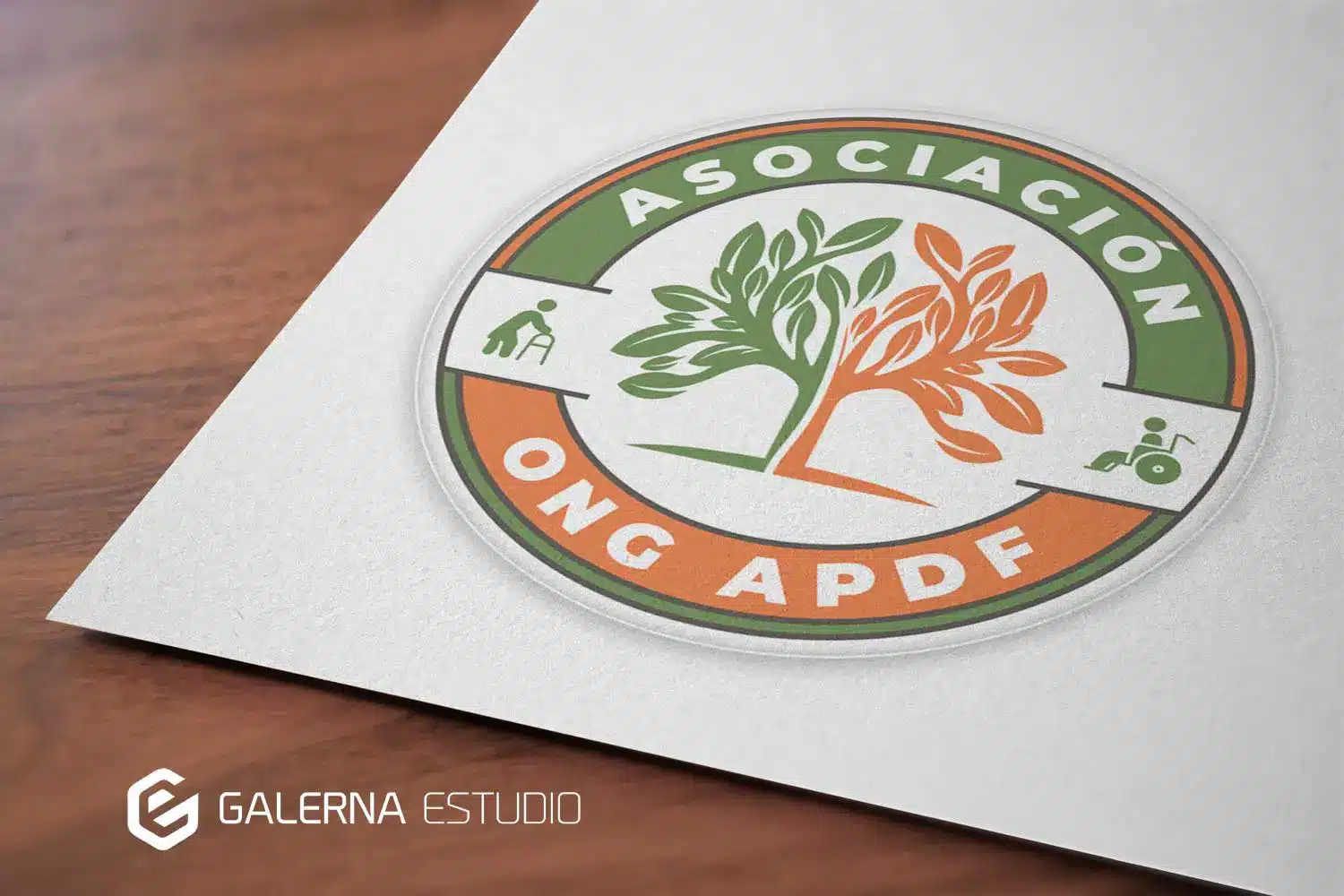 Diseño identidad visual Asociación Discapacitados Físicos APDF