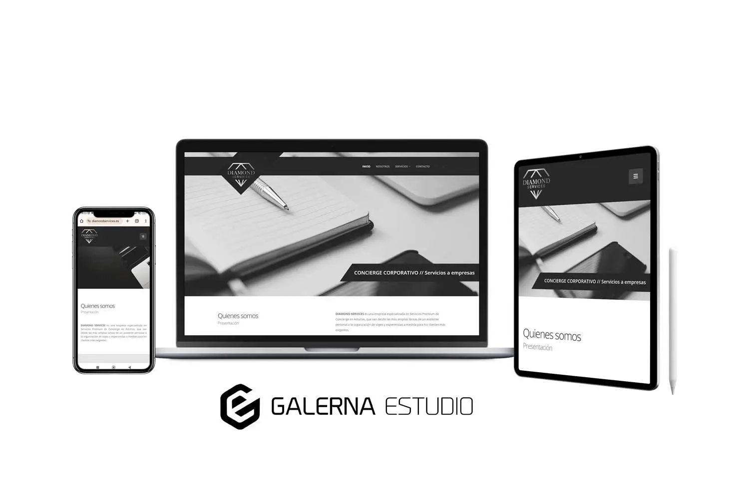 Página web Wordpress medida Diamond Services Concierge Gijón