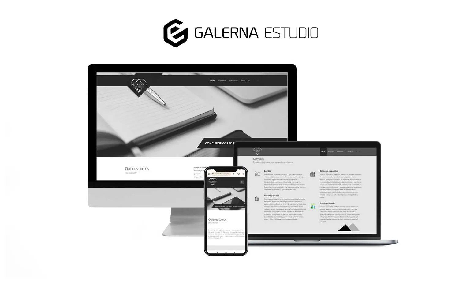 Diseño Wordpress empresa asistencia personal Diamond Services Gijón