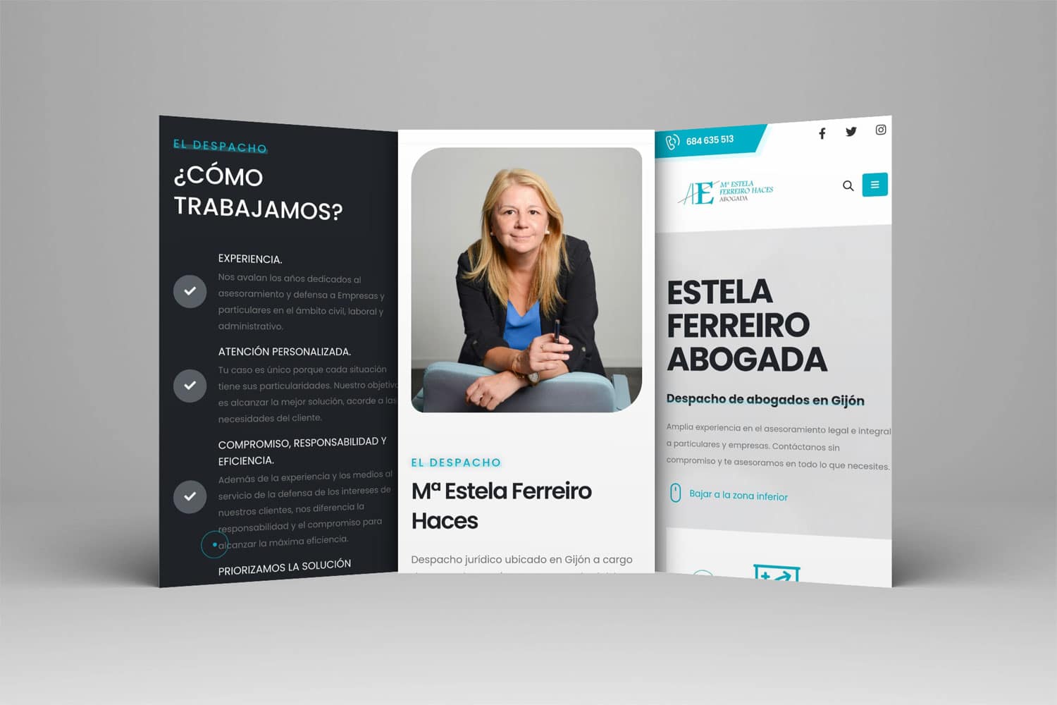 Diseño web abogada Oviedo