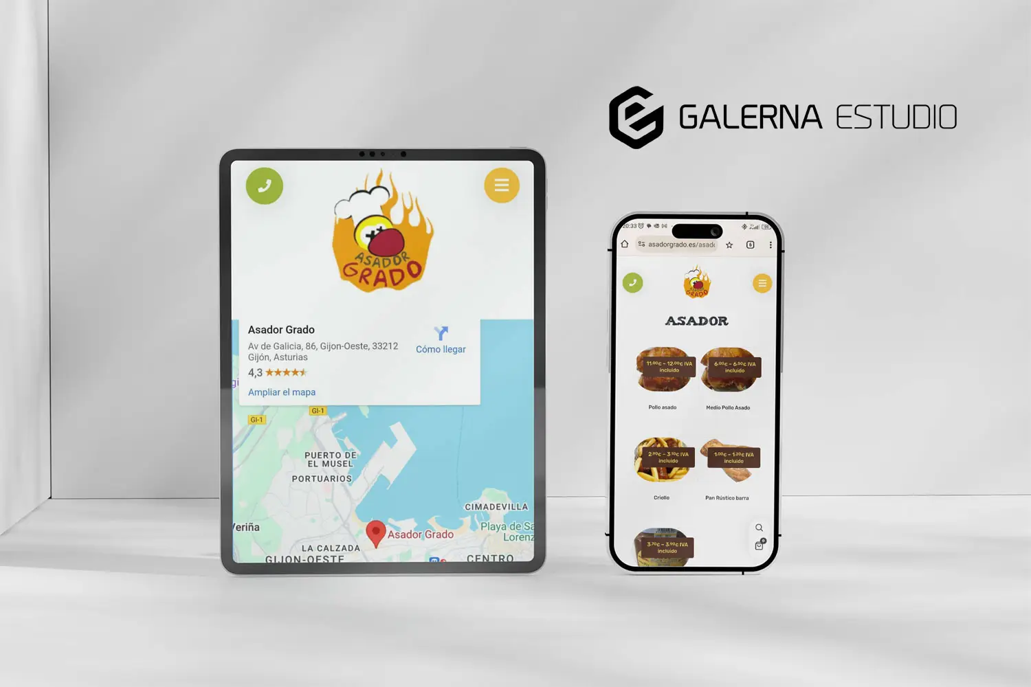Ecommerce.venta de pizzas pollos domicilio Gijón
