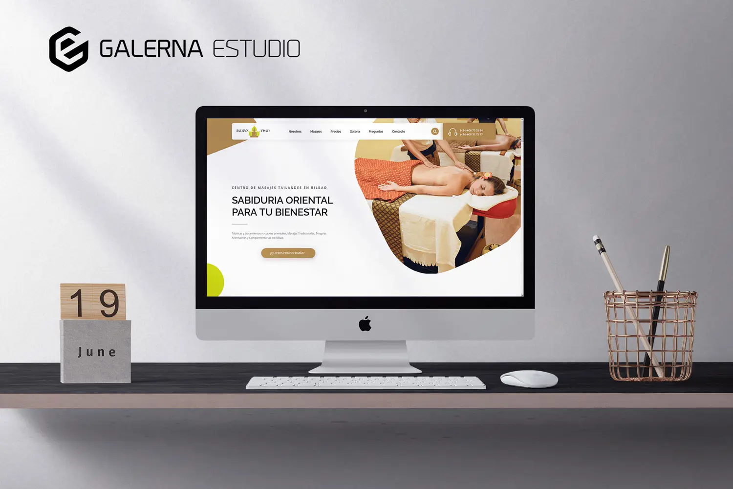 Diseño Páginas Web en WordPress Elementor Centro Masajes Bilbao