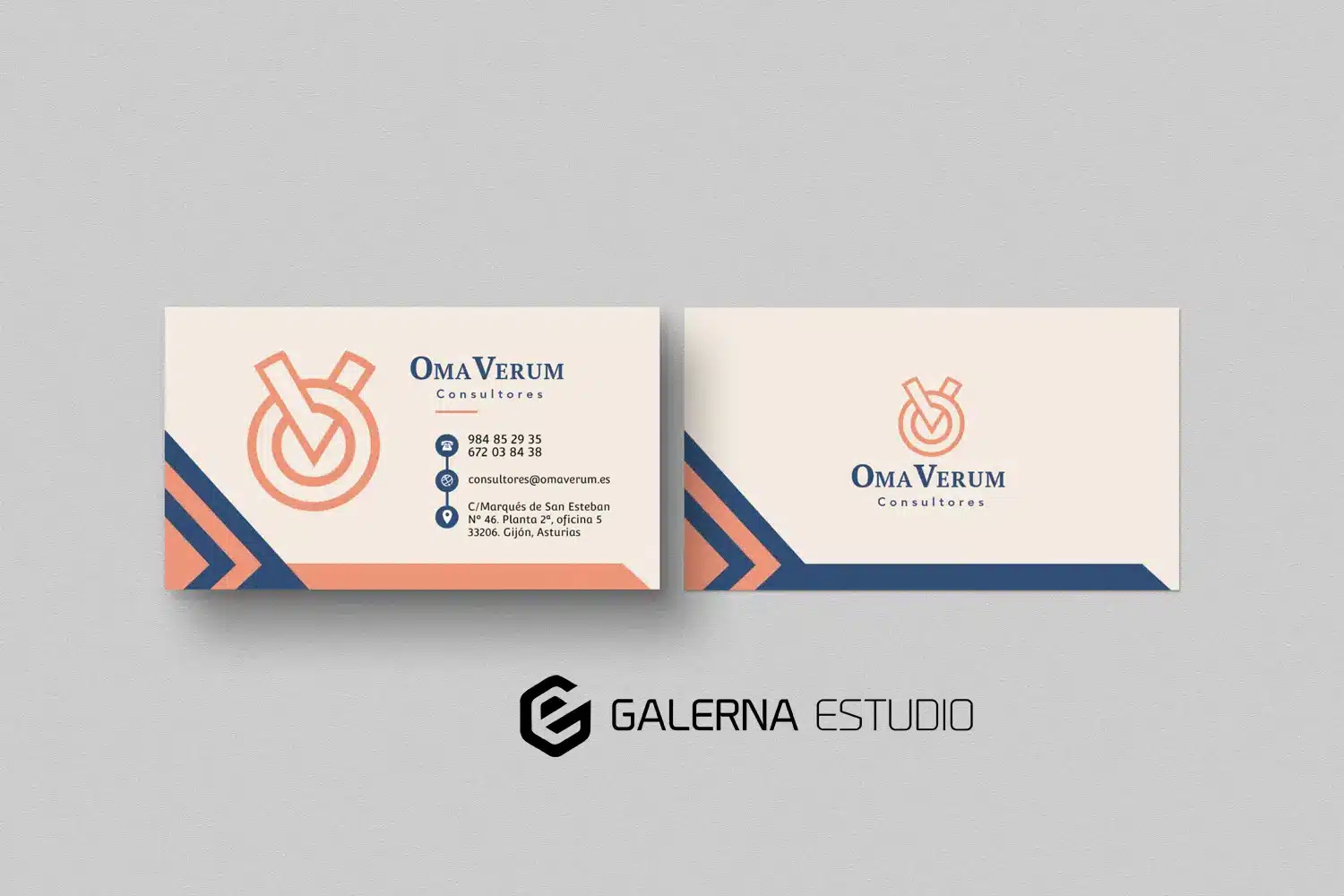 Diseño gráfico tarjeta visita Omaverum