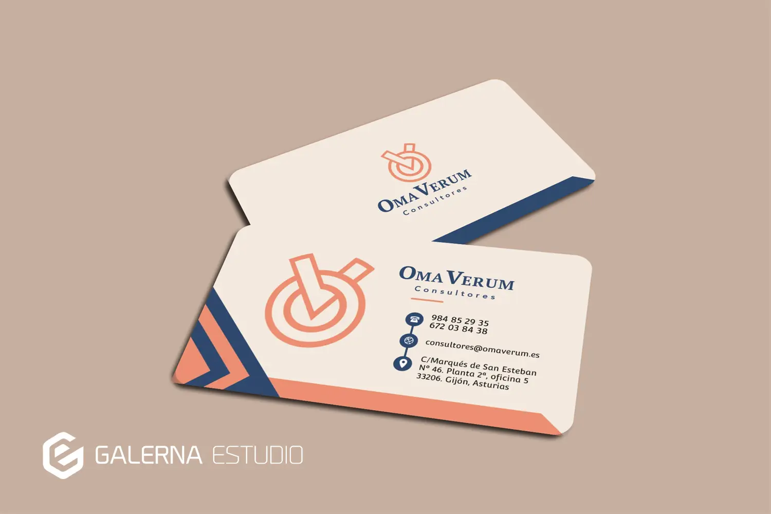 Diseño tarjeta visita Omaverum
