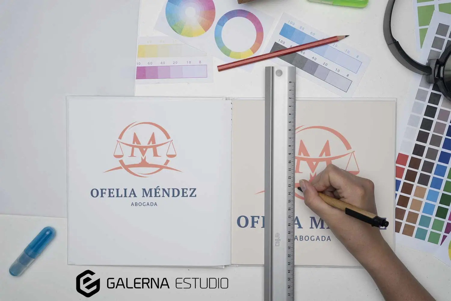 Creación logotipo anagrama despacho abogados.