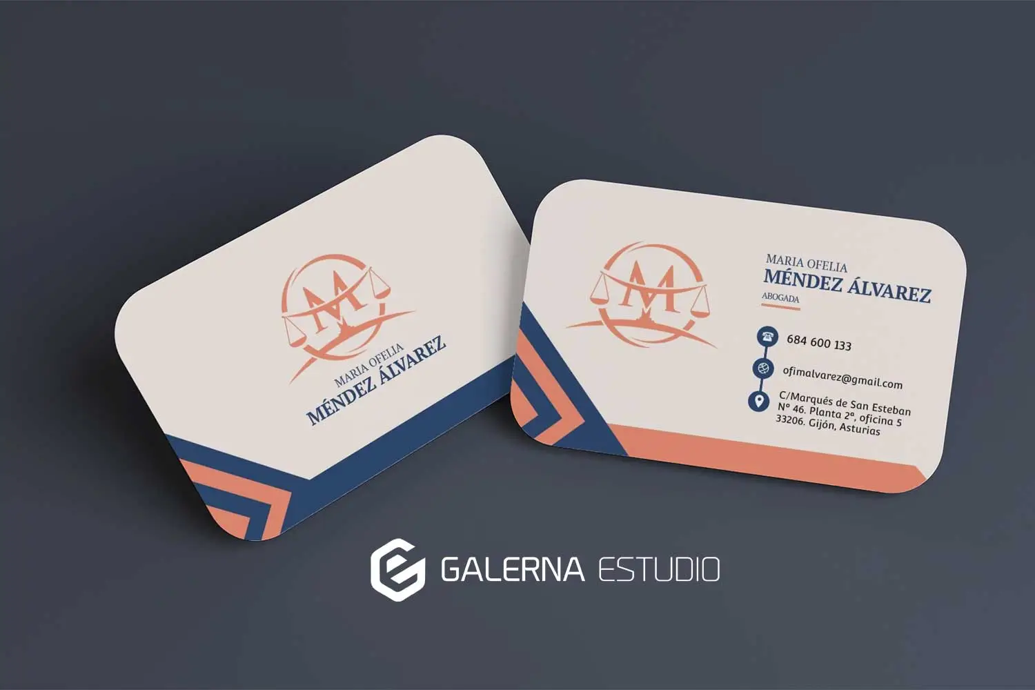 Diseño tarjteas empresa abogada