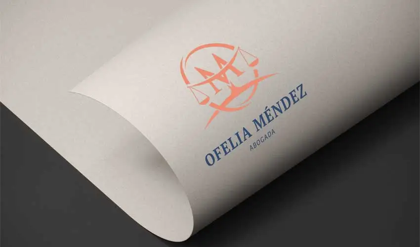 Creación logotipo elegante tipografía moderna firma abogados.