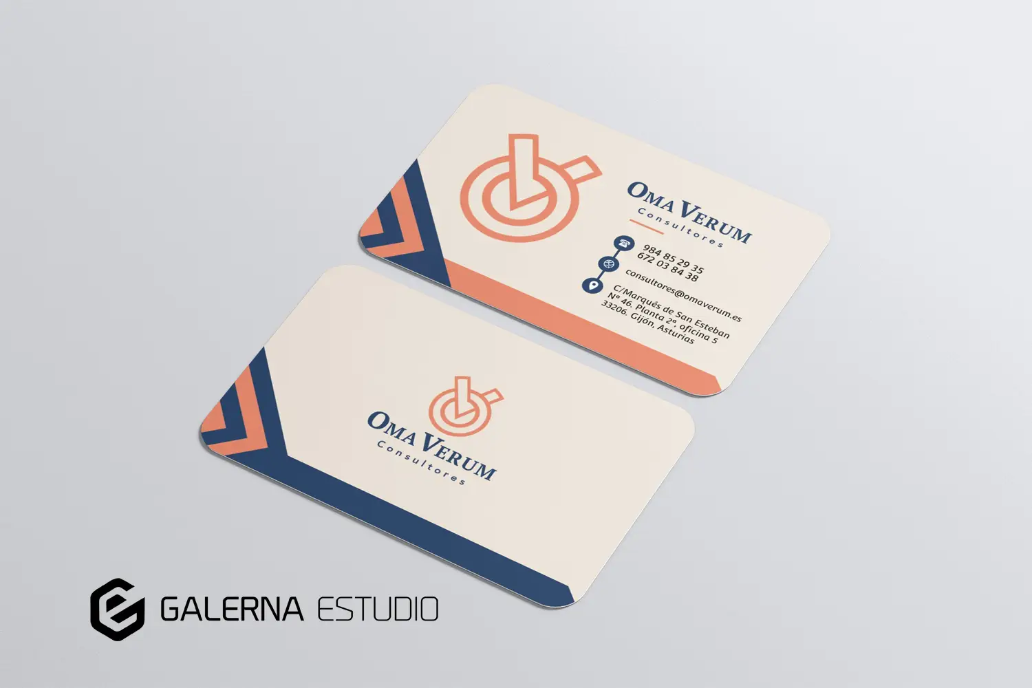 Creación tarjeta visita empresa Omaverum