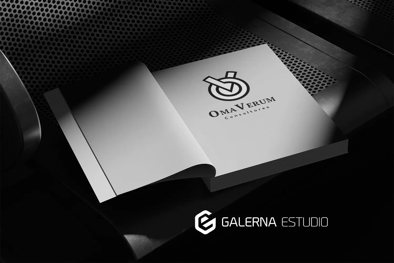Diseño identidad corporativa logotipo Omaverum