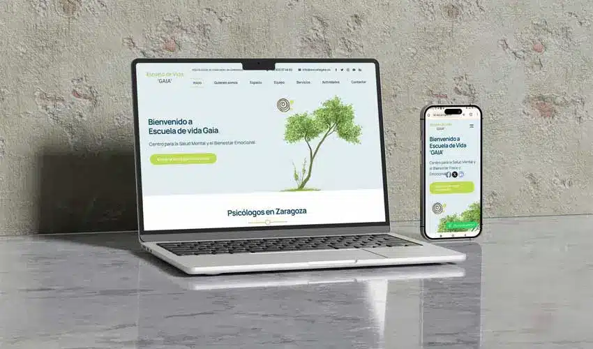 Diseño web Worpress psicología Zanagoza