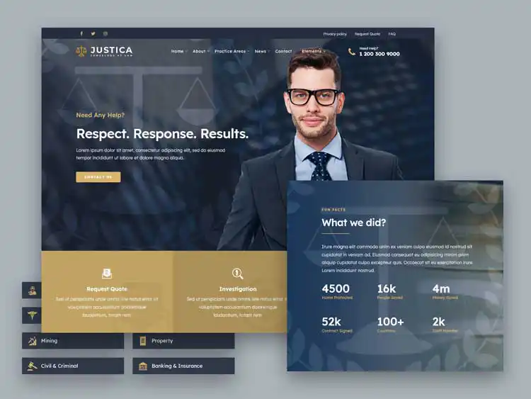 Diseño web para abogados profesional