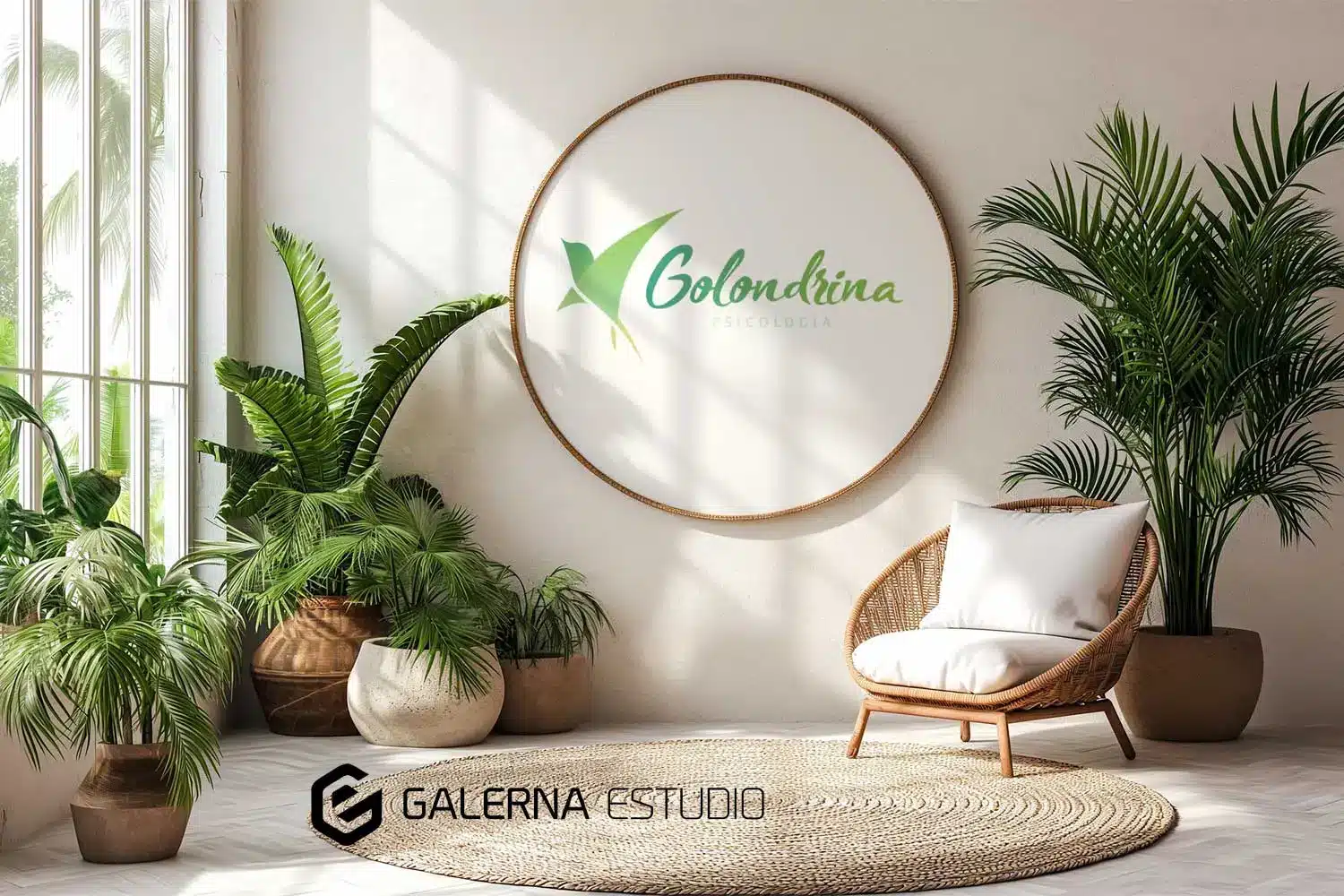 Diseño logo golondrina