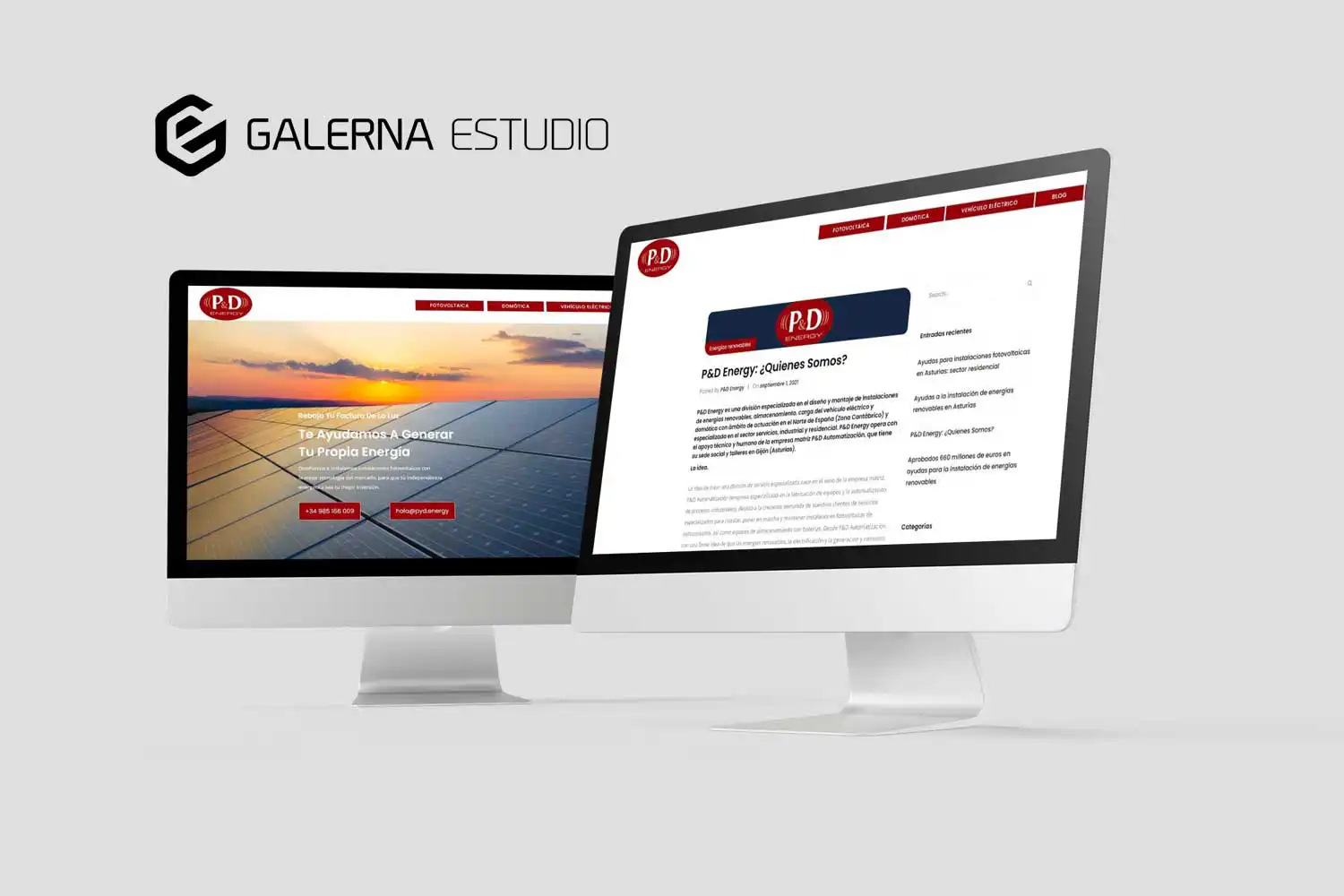 Mantenimiento web Wordpress empresa energía solar