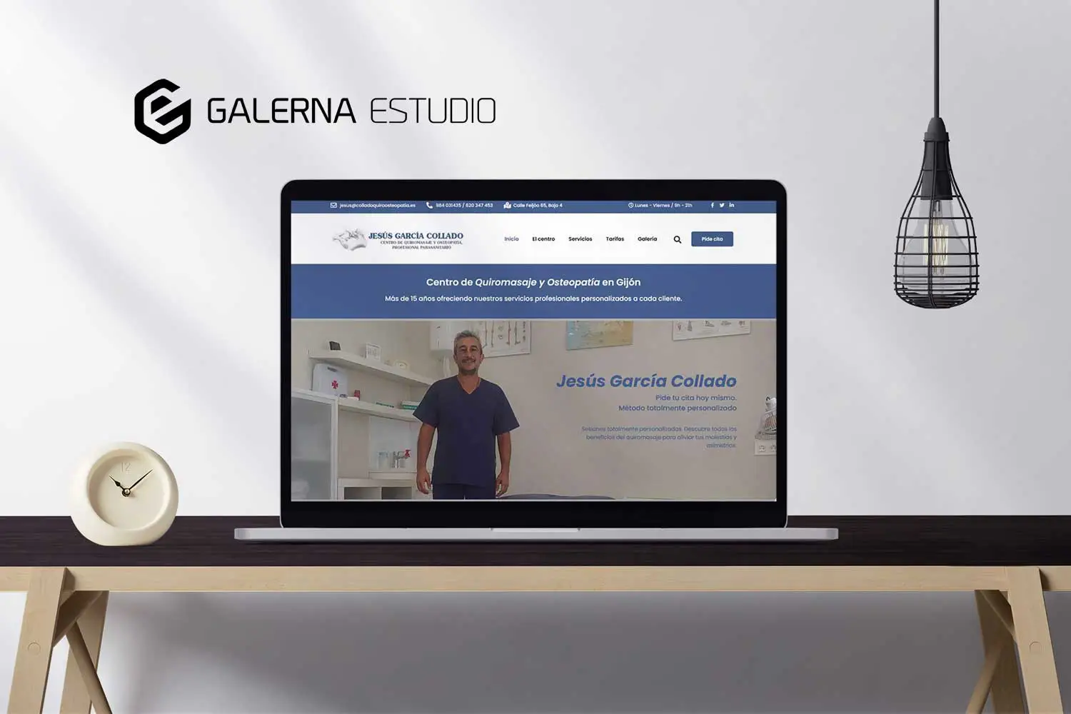 Desarrollo web WordPress Elementor Gijón clínica de osteopatía