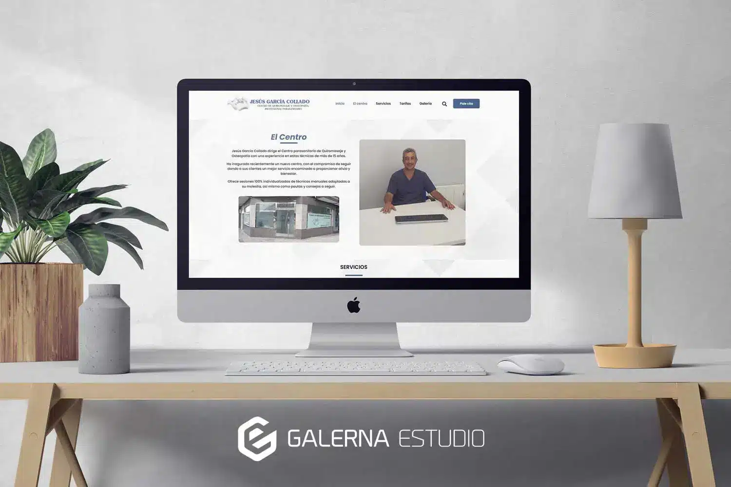 Creación página web Elementor masajista Gijón