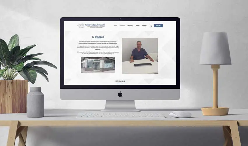 Desarrollo página web WordPress masajista Asturias