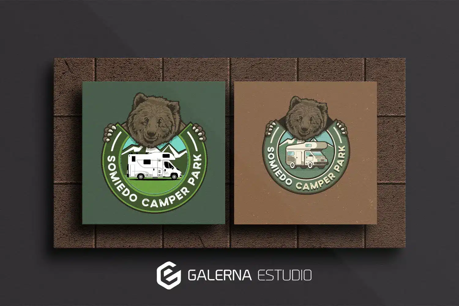 Logotipo diseño gráfico Somiedo Camper Park Asturias