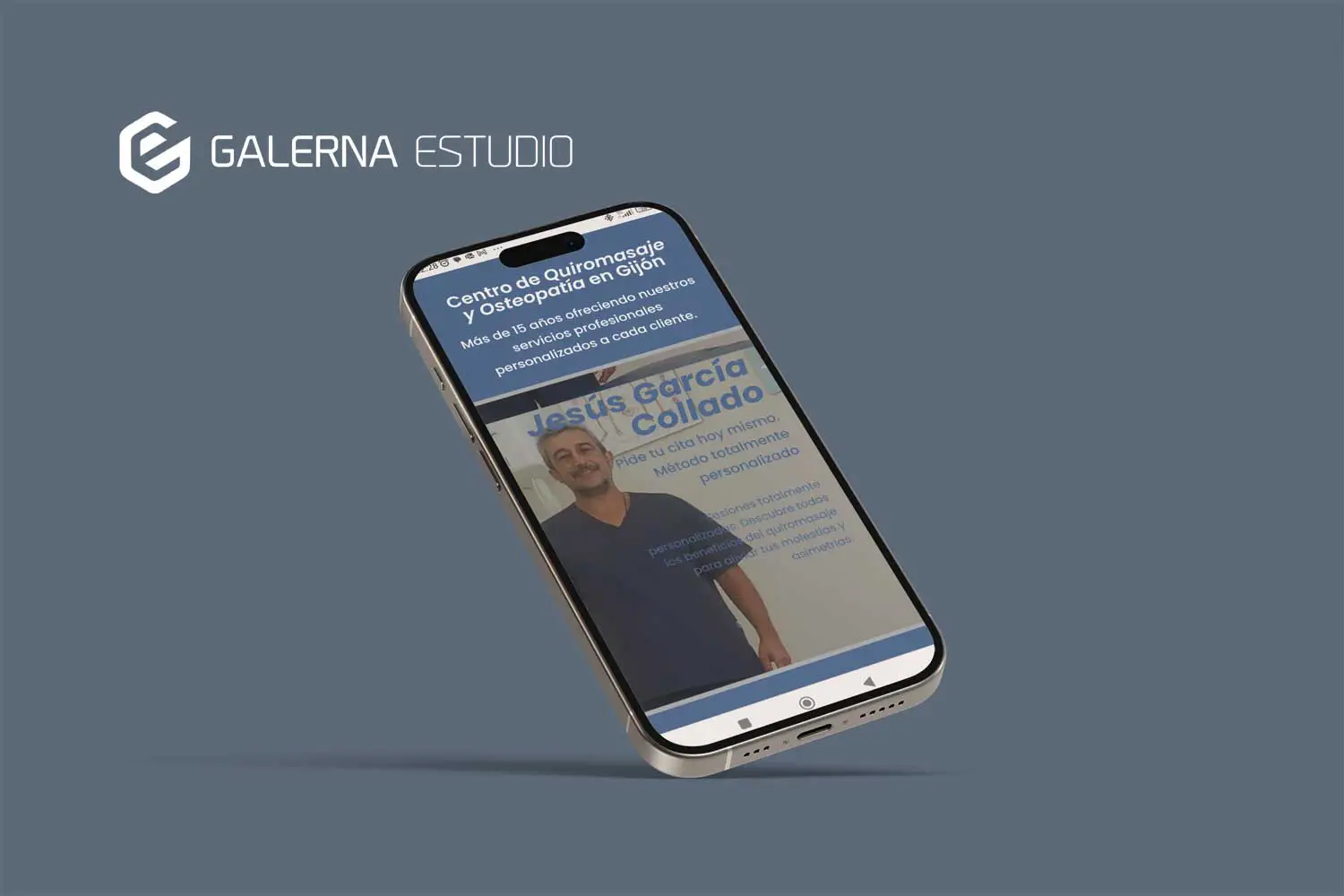Diseño web WordPress clínica osteopatía Elementor Asturias