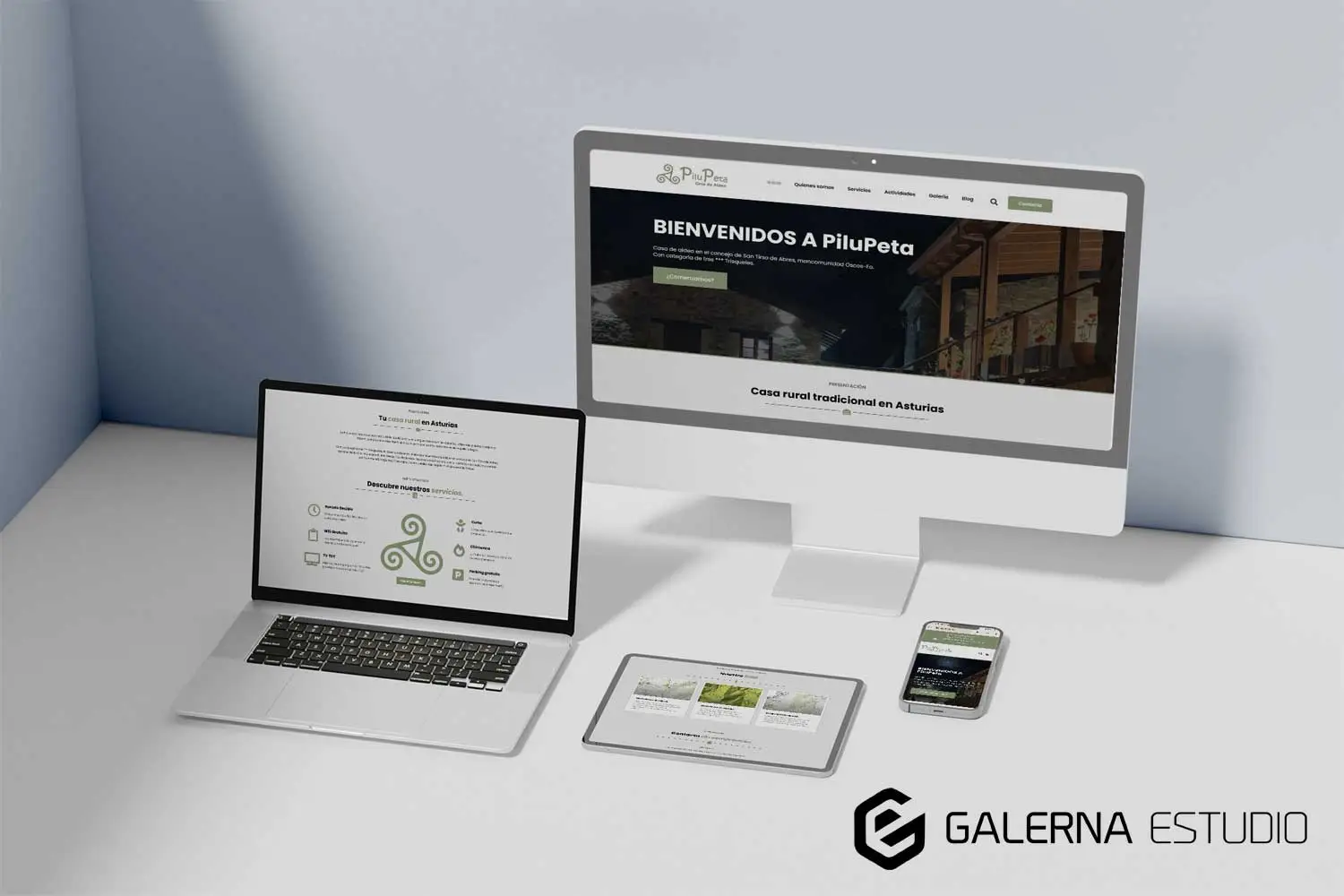 Diseño web adaptado responsive casa rural en Asturias
