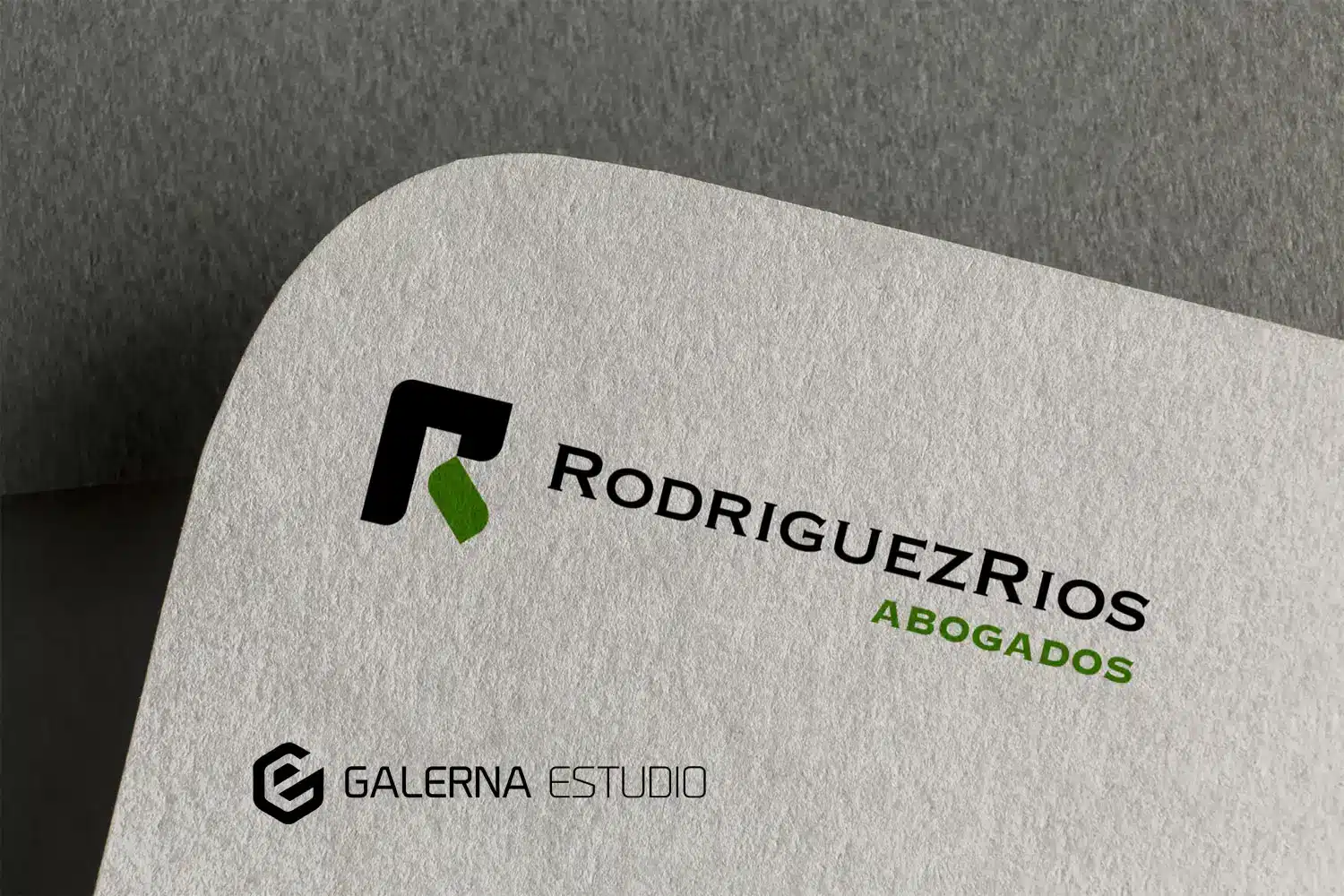 Logotipo moderno Rodríguez Ríos Abogados