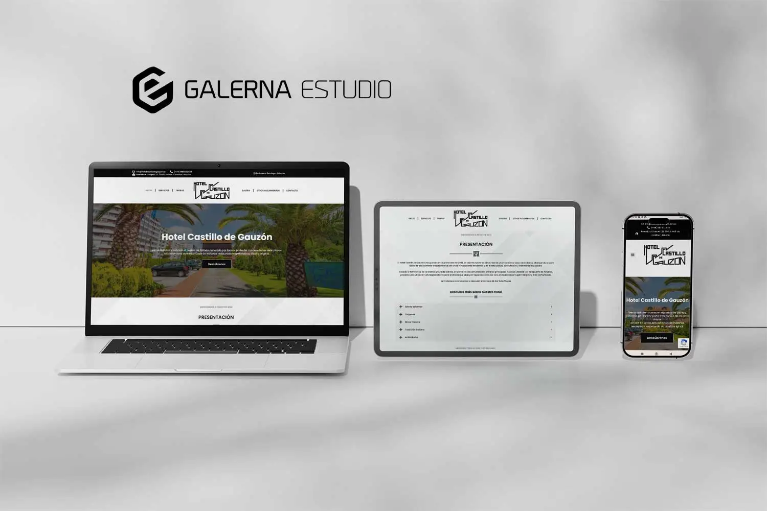 Creación página web WordPress a medida l Hotel Castillo Gauzón