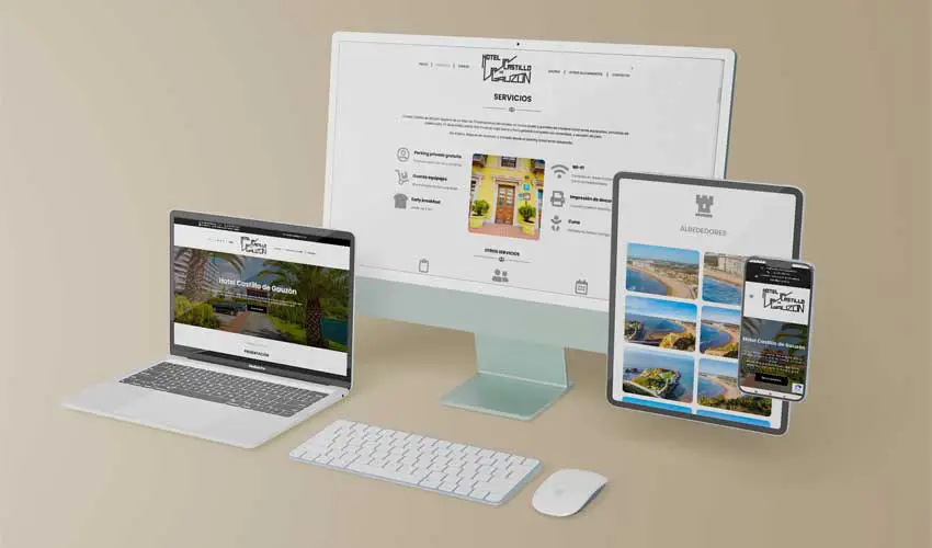 Diseño web WordPress medida Hotel Castillo Gauzón Asturias